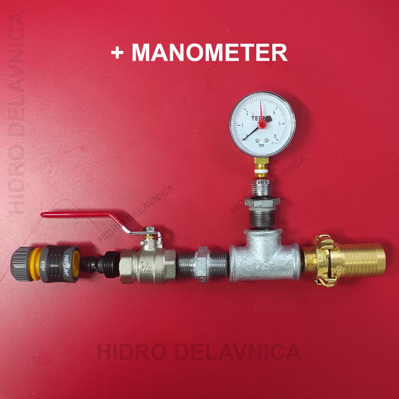 breur oven+ventil+manometer Manometer, ventil in priključek za merjenje tlaka Breur hidravlični oven